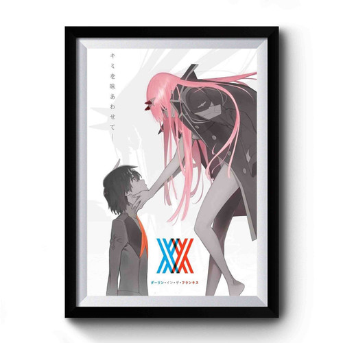 Darling In The Franxx Hiro And Zero Two Premium Poster